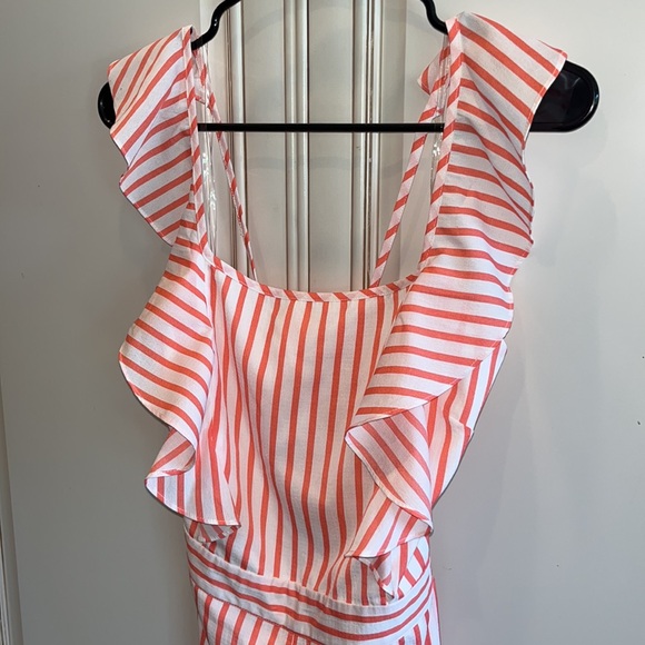 Striped Ruffle Romper - Picture 5 of 10
